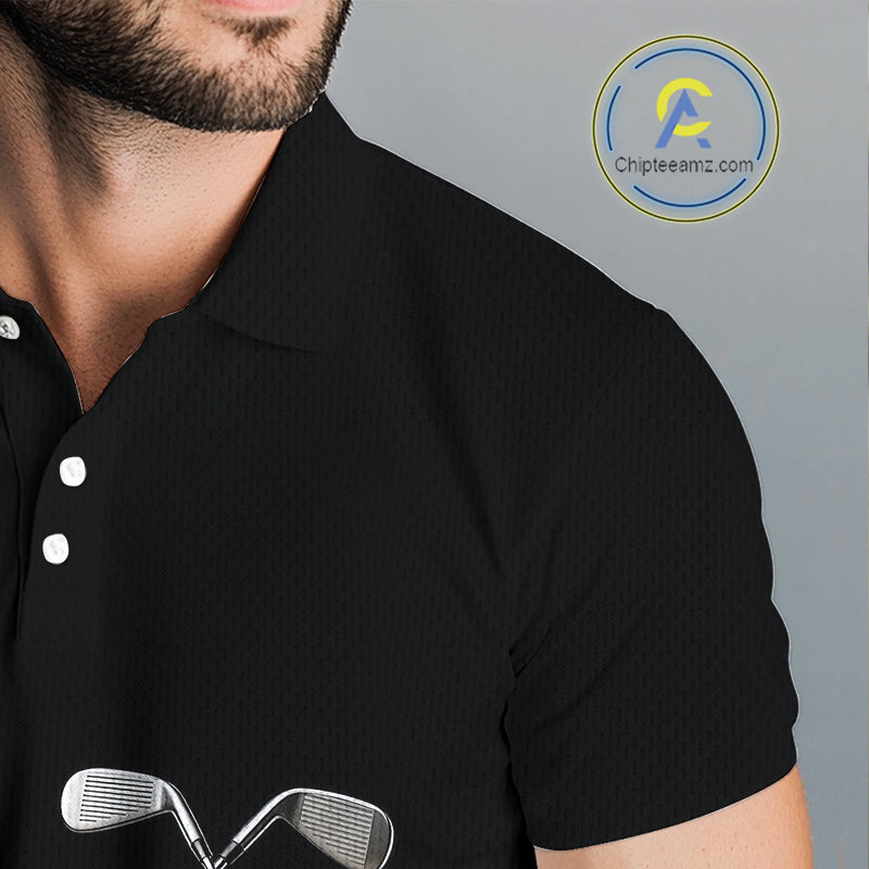 Custom Funny Golf Polo Shirt Angry Potato Golfer Shirt Custom Name Team Golf Jersey