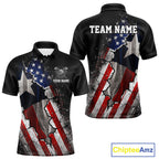 Texas Flag Grunge Golf Polo Shirt Custom US Flag Patriotic Golf Tournament Shirts