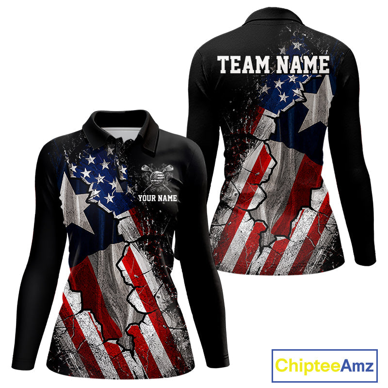 Texas Flag Grunge Golf Polo Shirt Custom US Flag Patriotic Golf Tournament Shirts