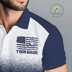 Golf Polo Shirts Us Flag Custom Red, White And Blue Golf Team Patriotic Golf Clothings