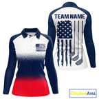 Golf Sleeveless Polo Shirts Us Flag Custom Red, White And Blue Golf Team Patriotic Golf Clothings