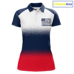 Golf Sleeveless Polo Shirts Us Flag Custom Red, White And Blue Golf Team Patriotic Golf Clothings
