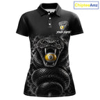 Grey Smokes Cobra Billiard Pool Jersey Polo & 1/4-Zip Custom Cobra 9 Ball Billiard Shirt