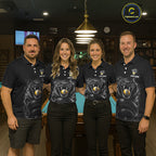 Grey Smokes Cobra Billiard Pool Jersey Polo & 1/4-Zip Custom Cobra 9 Ball Billiard Shirt