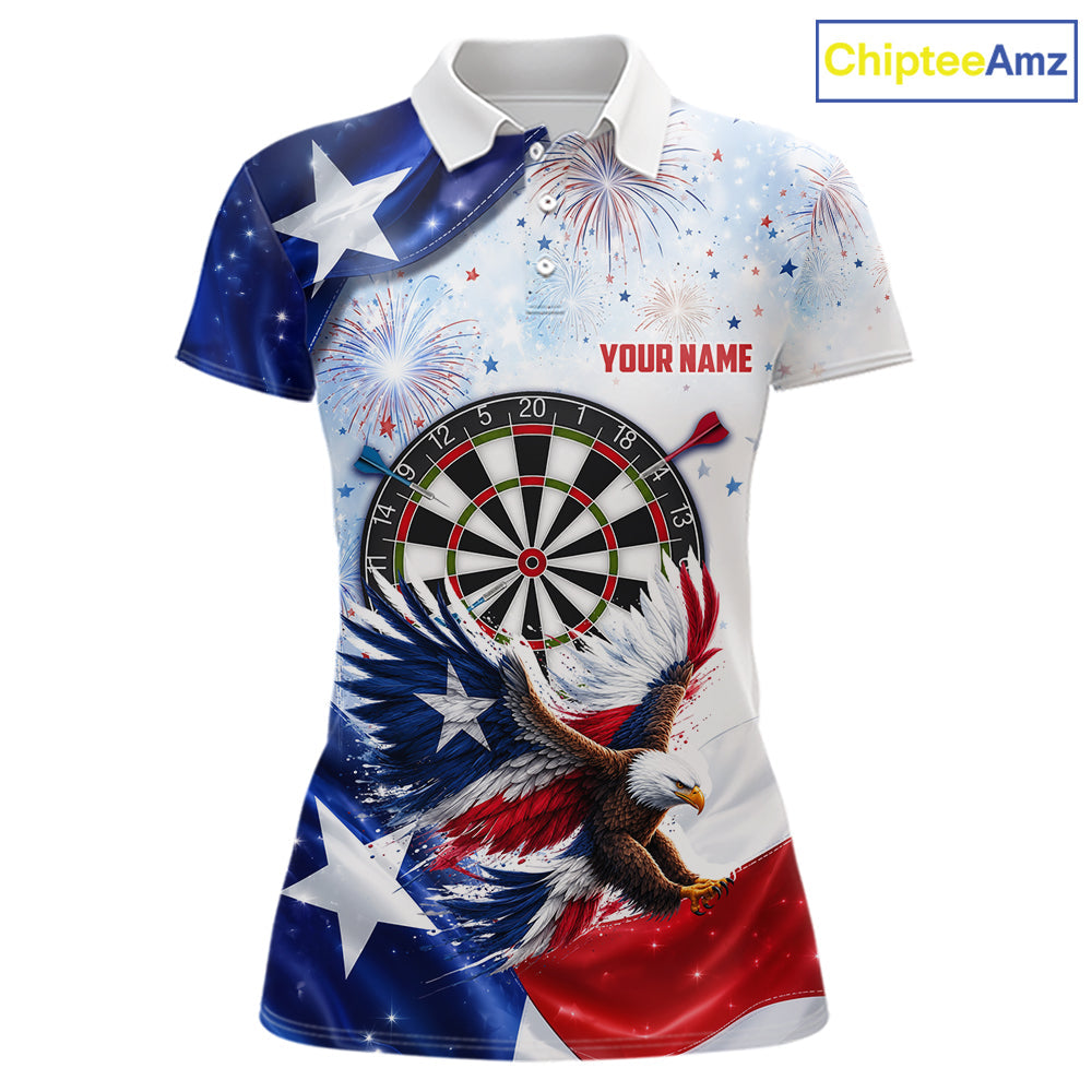 Texas Flag Eagle Darts Polo & 1/4-Zip Shirts Patriotic Custom Dart Tournament Jerseys