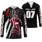 Custom motocross jersey American &adult + red dirt bike racing off-road motorcycle shirt