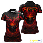 Red Flame Demon Bowling Ball Shirt Custom Bowling Team Jersey Bowling Outfit