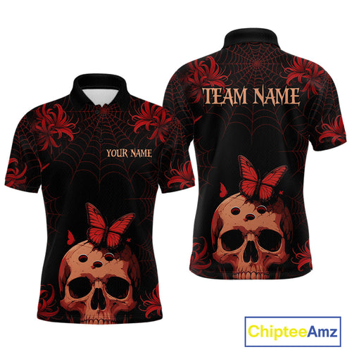 Skull Halloween Team Shirt Custom Horror Bowling Jersey Bowling League Bowling Outfit