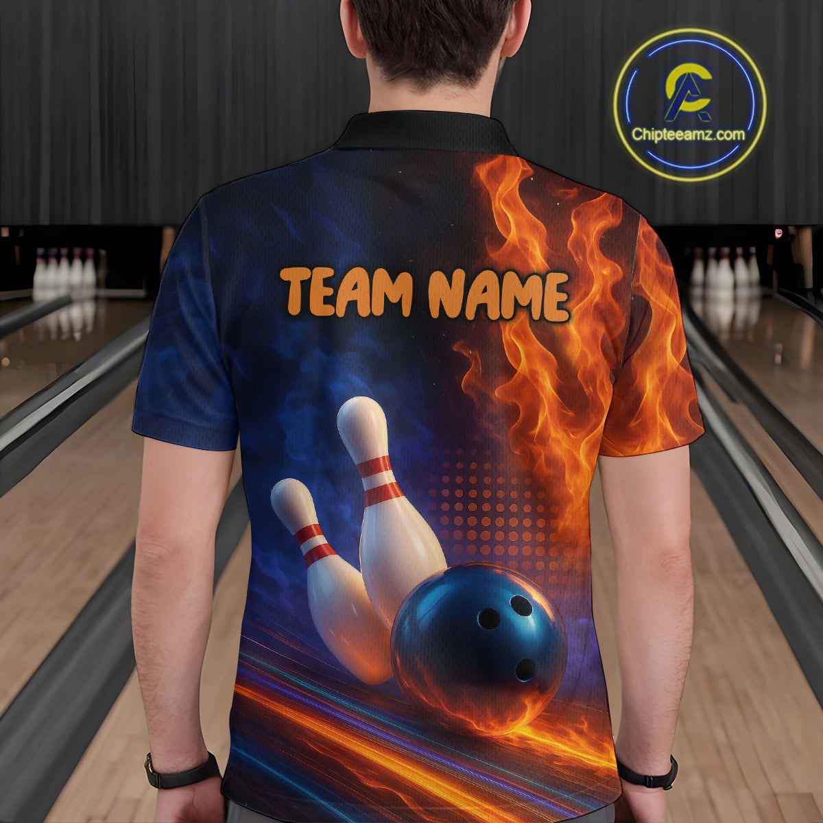 Custom Bowling Polo Shirts 3D Bowling Jersey Polo & Quarter-Zip Gift