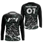 Custom ATV Motocross Jersey Green Quad Bike Shirt Racing Off-Road