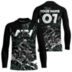 Custom ATV Motocross Jersey Green Quad Bike Shirt Racing Off-Road