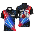 Bowling Polo Shirt Custom Bowling Shirt For Team Personalized Black Bowling Jerseys
