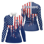 Custom Patriotic Golf Polo Shirts Team Golf Shirts Personalized