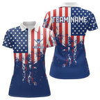 Custom Patriotic Golf Polo Shirts Team Golf Shirts Personalized