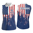 Custom Patriotic Golf Polo Shirts Team Golf Shirts Personalized