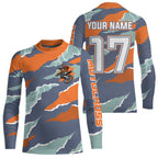 Camo Motocross Racing Jersey Dirt Bike Jersey Off Road Shirt Long Sleeve