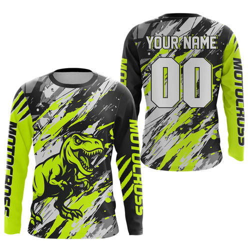 Dinosaur Motocross Racing Jersey Custom Dirt Bike Shirt Adult Motorcycle Jersey