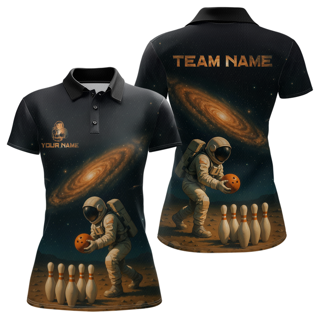 Astronaut Bowling Shirts Team Custom Bowling Polo and Quarter Zip
