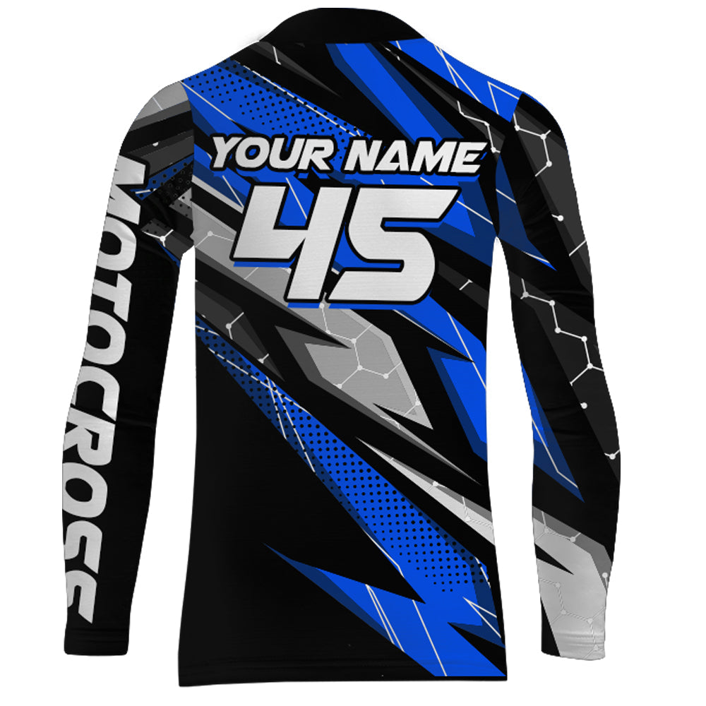 Custom Dirt Bike MX Jersey + Blue Motocross Shirt Extreme Racing