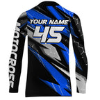 Custom Dirt Bike MX Jersey + Blue Motocross Shirt Extreme Racing