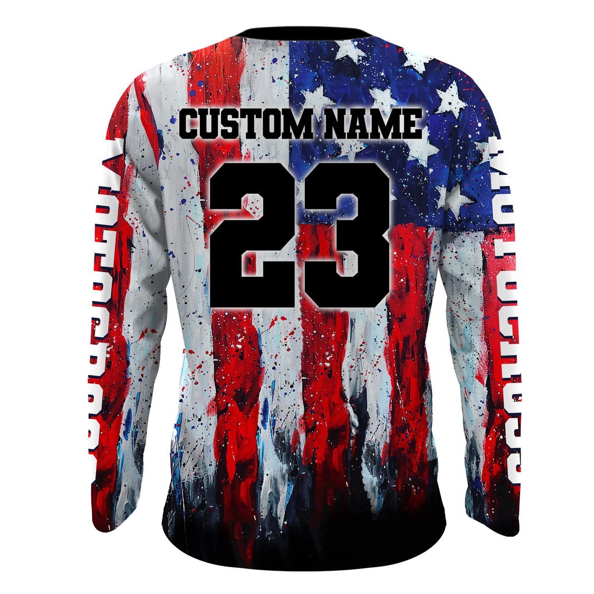 Motocross Racing Jersey + American Flag Motox Dirt Bike Shirt Off-Road Motorcycle Jersey