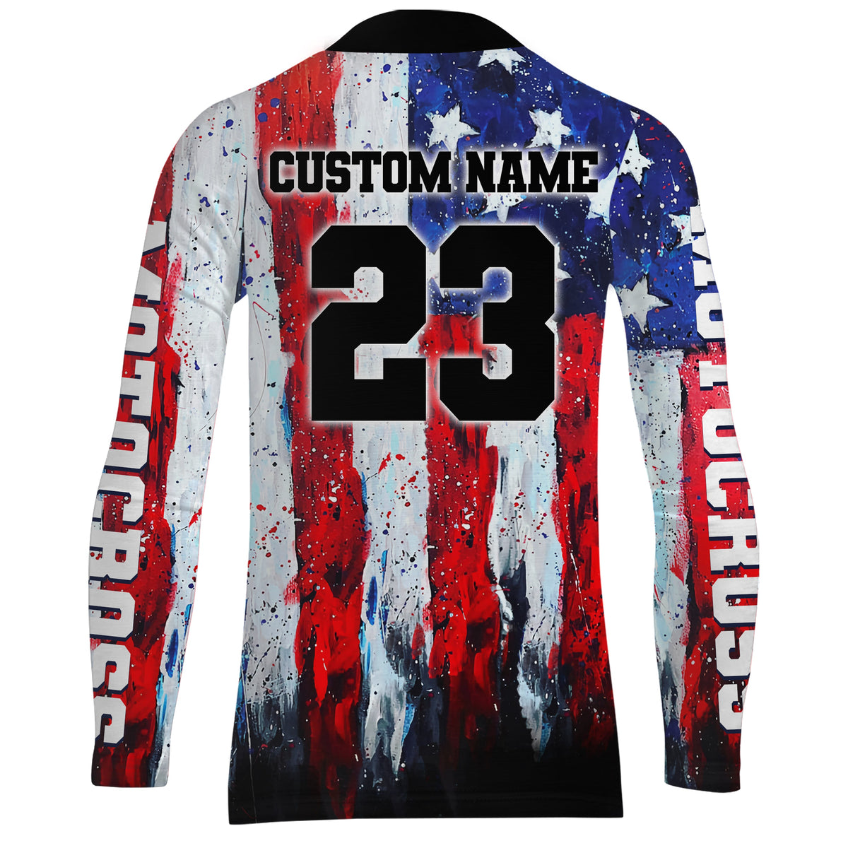 Motocross Racing Jersey + American Flag Motox Dirt Bike Shirt Off-Road Motorcycle Jersey