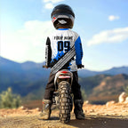 Blue Motocross Shirts Racing +Custom Dirt Bike Jersey Off-Road Shirt