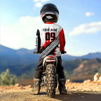 Red Motocross Shirts Racing +Custom Dirt Bike Jersey Off-Road Shirt