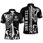 Custom Skull Bone 8 Ball Billiard Shirts Billiard Team Jerseys Polo & 1/4 Zip Shirts