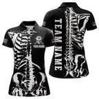 Custom Skull Bone 8 Ball Billiard Shirts Billiard Team Jerseys Polo & 1/4 Zip Shirts
