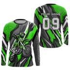 Custom Green Motocross Racing Jersey Upf30+ Dirt Bike Shirt Racing Jersey