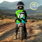 Green Motocross Shirts +Custom Dirt Bike Jersey Off-Road Shirt
