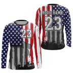 US Flag Dirt Bike Jersey Off-Road Shirt Custom Motocross Jersey +