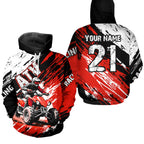 Red Atv Motocross Hoodie Custom Off-Road Quad Bike Hoodies
