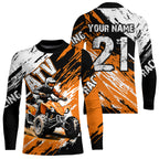 Orange Atv Motocross Jersey Custom Off-Road Quad Bike Shirt Mx Dirt Bike