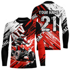 Red Atv Motocross Jersey Custom Off-Road Quad Bike Shirt Mx Dirt Bike
