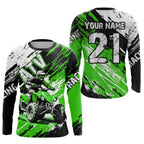 Green Atv Motocross Jersey Custom Off-Road Quad Bike Shirt Mx Dirt Bike