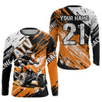 Orange Atv Motocross Jersey Custom Off-Road Quad Bike Shirt Mx Dirt Bike