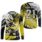 Yellow Atv Motocross Jersey Custom Off-Road Quad Bike Shirt Mx Dirt Bike