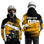 Custom Orange ATV Motocross Hoodie Jersey Quad Racing Hoodie Shirt