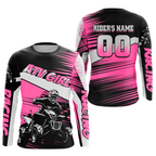 Custom Pink ATV Motocross Jersey for Adult Quad Dirt Bike Racing Shirt