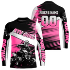 Custom Pink ATV Motocross Jersey for Adult Quad Dirt Bike Racing Shirt