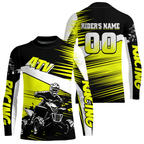 Custom Yellow ATV Motocross Jersey for Adult Quad Dirt Bike Racing Shirt