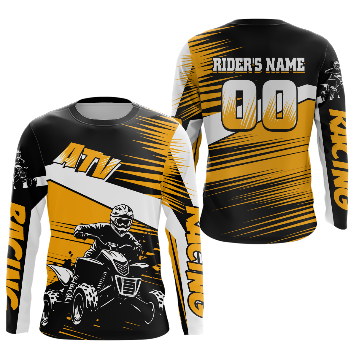 Custom Orange ATV Motocross Jersey for Adult Quad Dirt Bike Racing Shirt