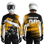 Custom Orange ATV Motocross Jersey for Adult Quad Dirt Bike Racing Shirt