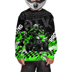 Custom Green ATV Motocross Jersey Upf30+ Quad Bike Shirt Extreme Racing Adult Off-Road Quad Shirt