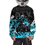 Custom Turquoise ATV Motocross Jersey Upf30+ Quad Bike Shirt Extreme Racing Adult Off-Road Quad Shirt