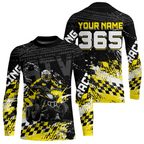 Custom Yellow ATV Motocross Jersey Upf30+ Quad Bike Shirt Extreme Racing Adult Off-Road Quad Shirt