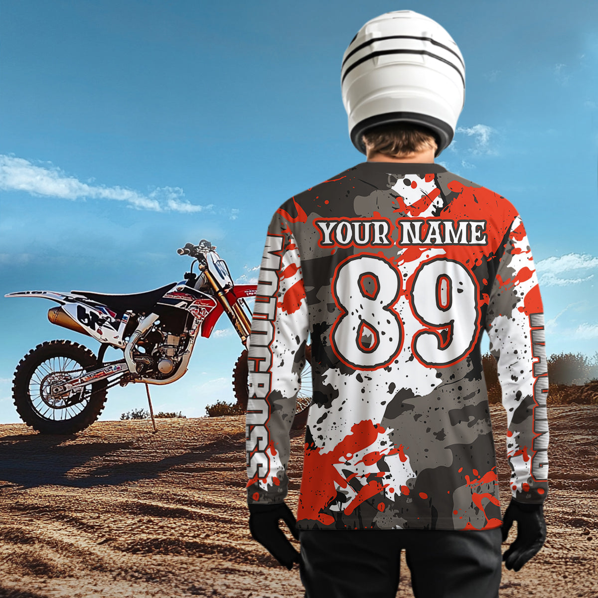 Camo ATV Racing Jersey Custom ATV Riding Shirt Quad Bike ATV Jersey Adult