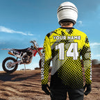 Eagle ATV Racing Jersey Yellow ATV Riding Shirt Adult Quad ATV Jersey
